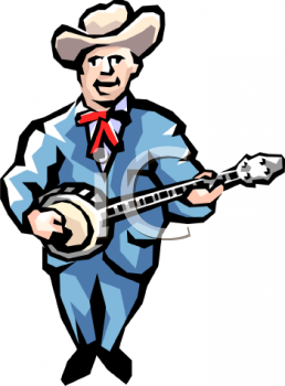 bluegrass band silhouette clipart