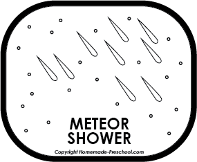 meteor shower clipart