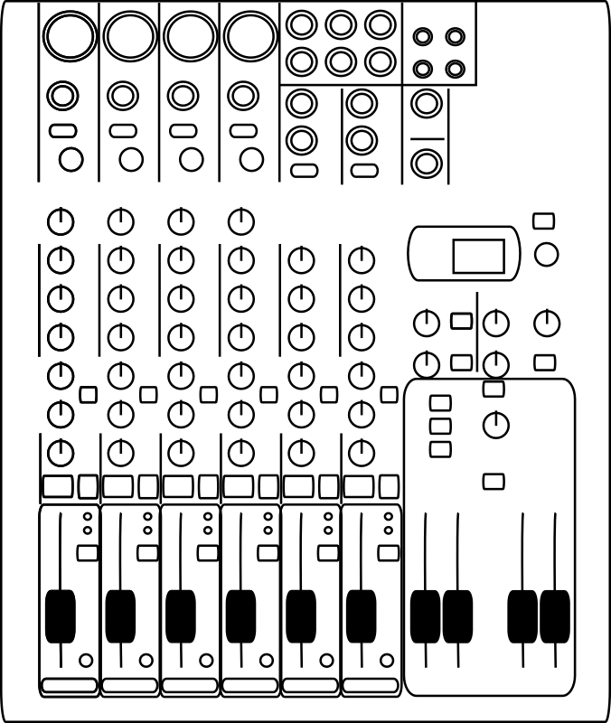 clip art audio mixer - Clip Art Library