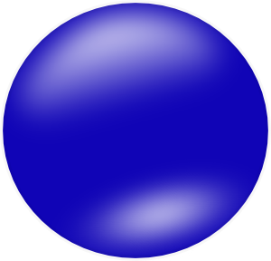 Blue Glossy Sphere - High-Quality 3D Render for Design & UI