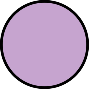 Lavender Circle Graphic - Clean Vector Shape for Design Projects