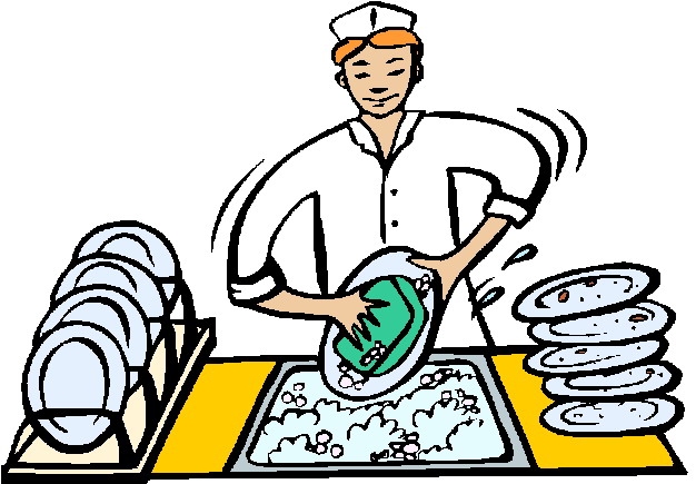 Washing Dishes Clipart 
