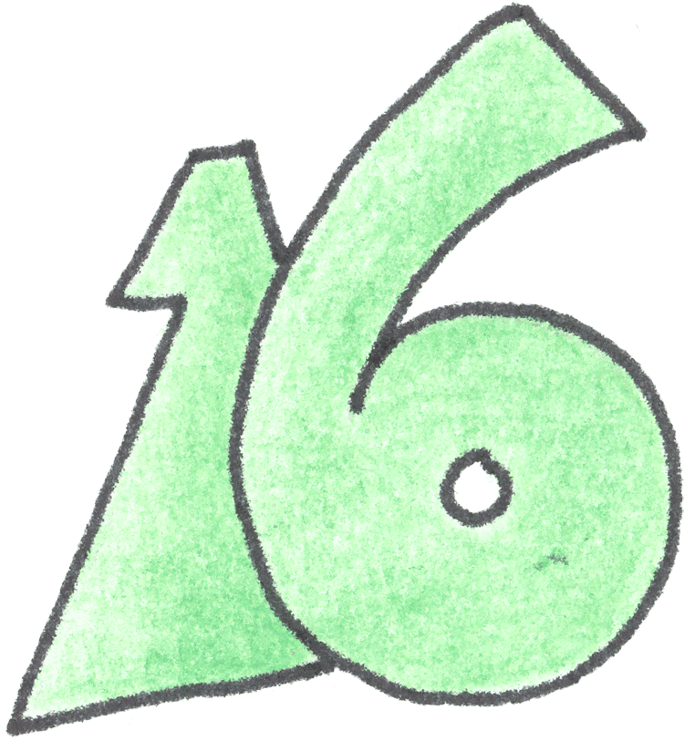 Clip Art Number 16 Clipart