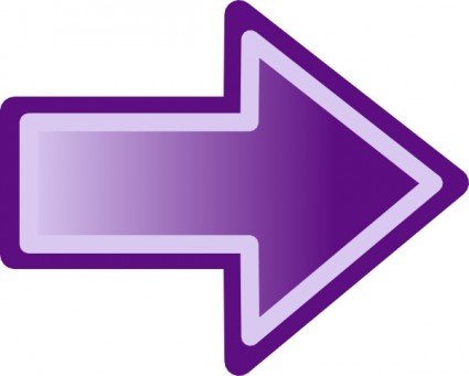 Purple right-pointing arrow icon with gradient fill and white outline, indicating direction or navigation.