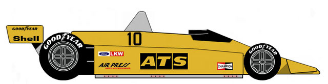Vintage 1980s IndyCar #10 - ATS Racing Team with Shell & Goodyear Sponsorship