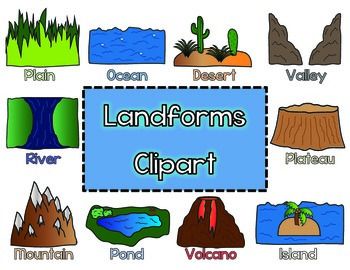 Landforms Clipart for Commercial and Personal Use 