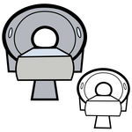 MRI Scanner Icon Set - Medical Imaging Equipment Visuals