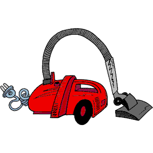 Fun Car-Shaped Vacuum Cleaner Illustration for Cleaning Guides & Kids' Content