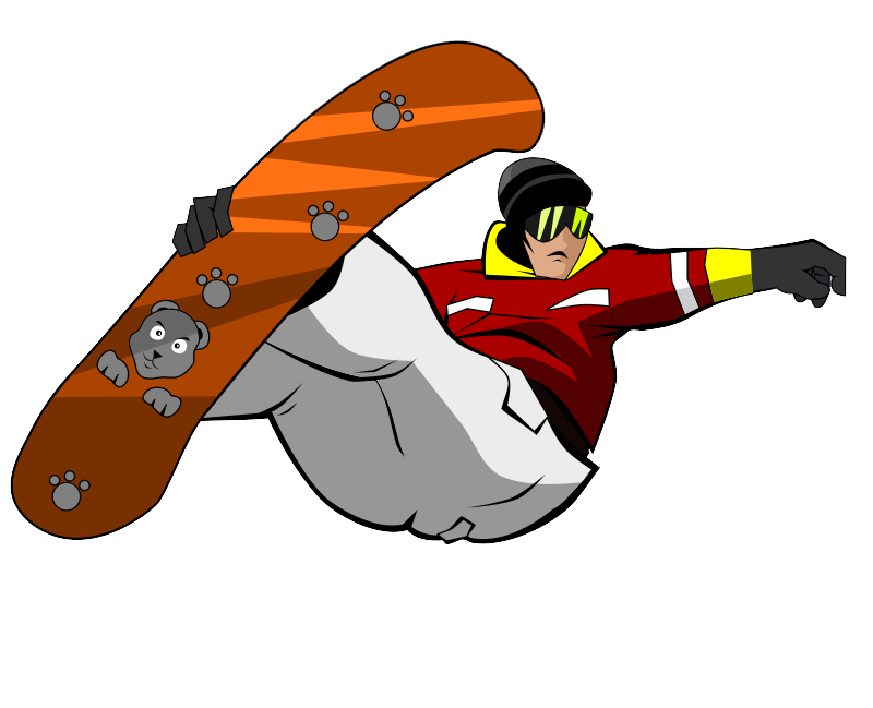 Free Snowboarder Clip Art 