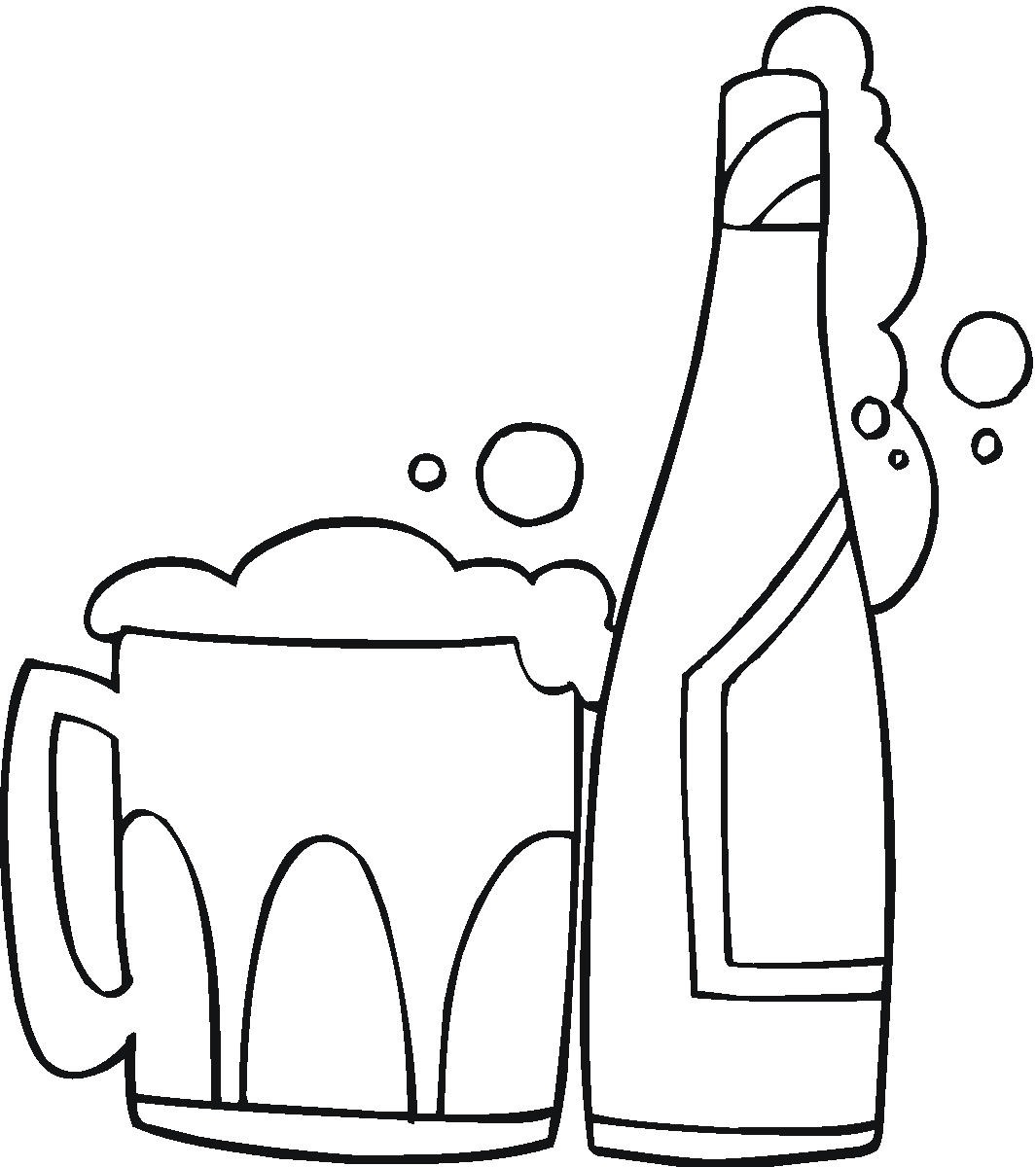 alcohol clipart black and white - Clip Art Library