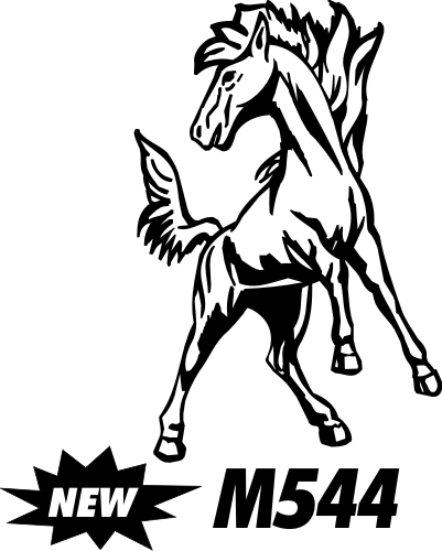 Mustang Mascot Logo 