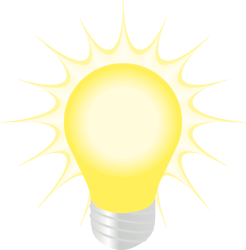Free to Use &, Public Domain Light Bulb Clip Art 