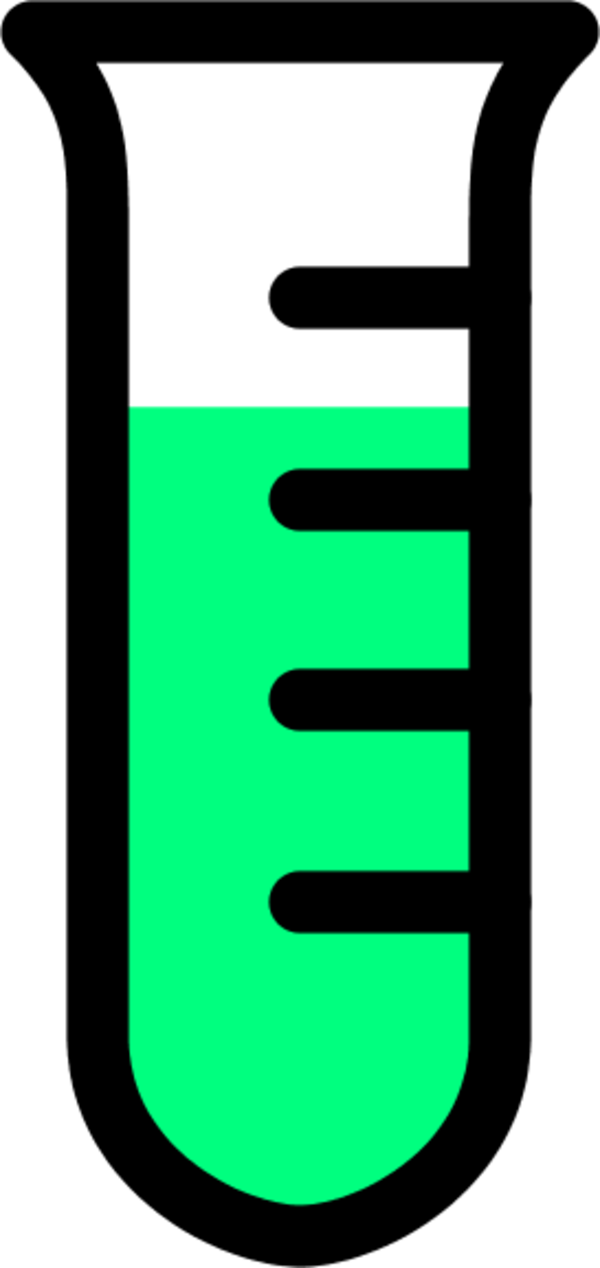 Bright green stylized letter "E" with three horizontal black cutouts on a black background.