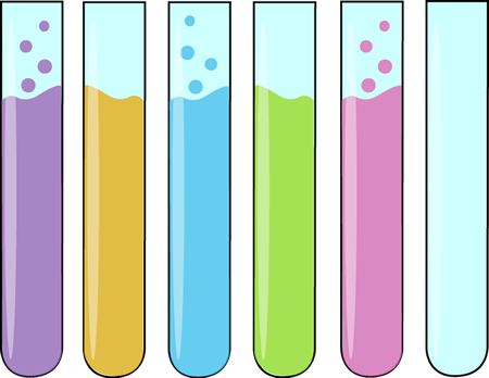Image of Science Clipart Row Of Science Test Tubes Clip Art 