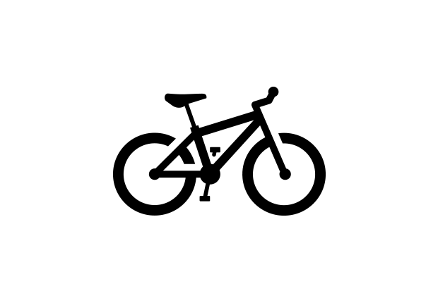 cyclist silhouette front