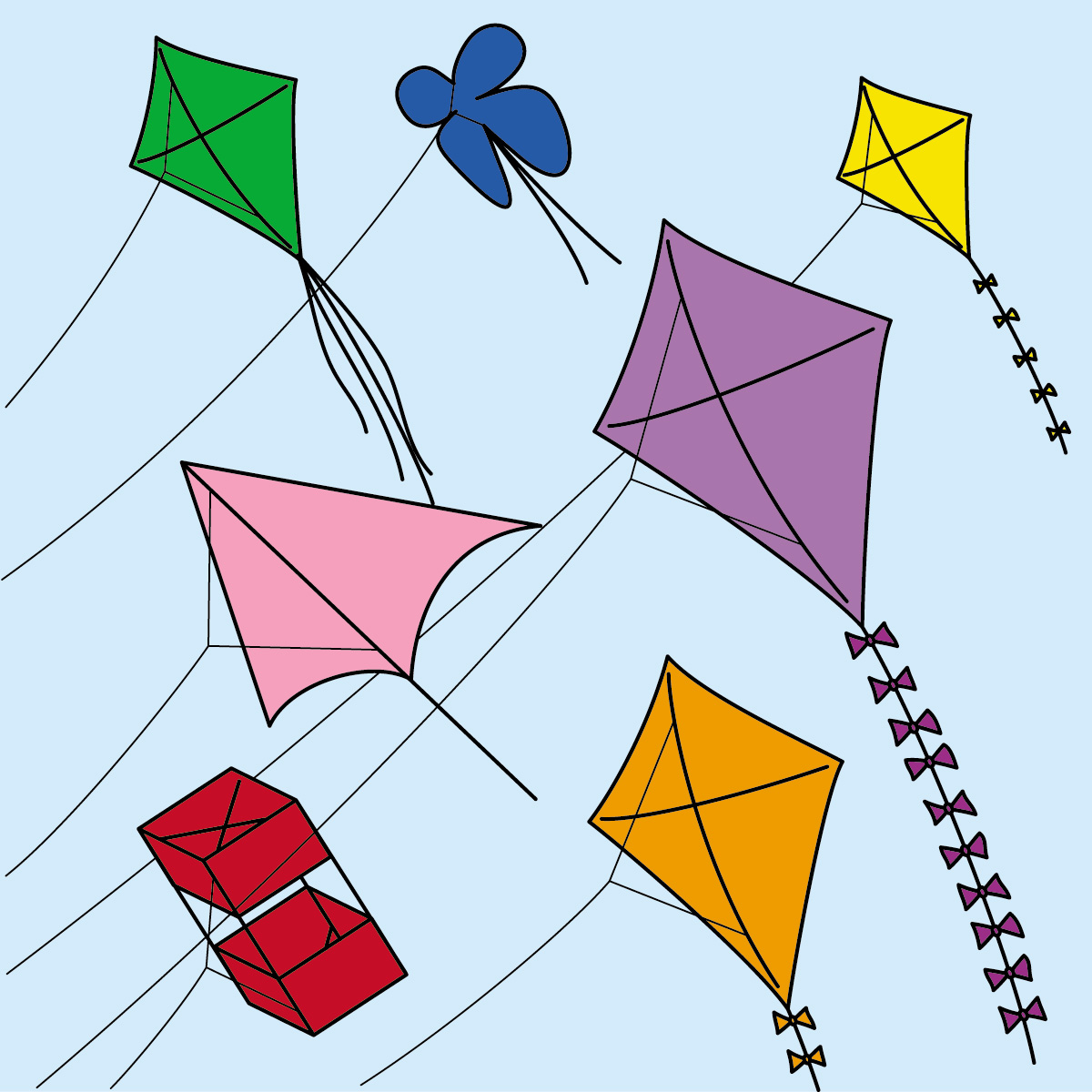 Kites cliparts
