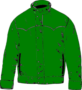 Classic Green Western Jacket - Stylish Snap-Front Design for Rodeo & Casual Wear