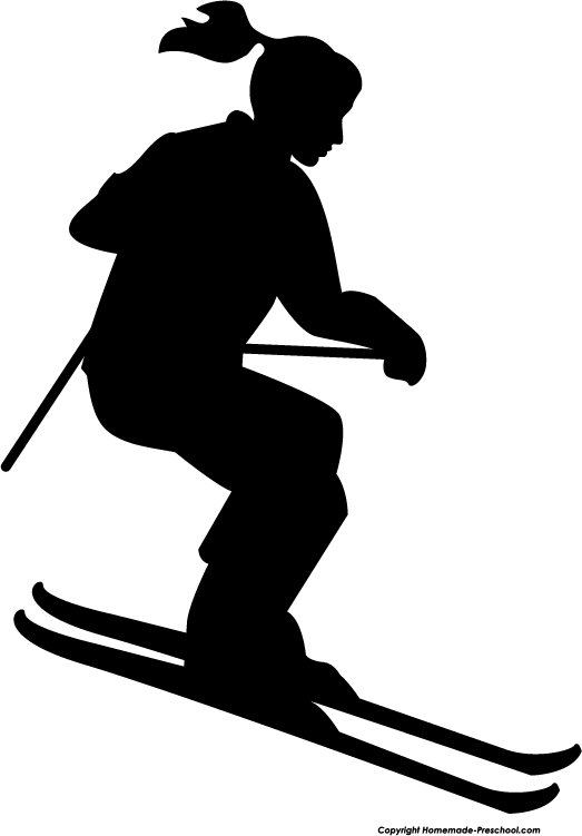 Skier cliparts 