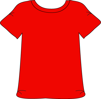 Red T-Shirt Vector Illustration - Clean Clipart for Design & Print