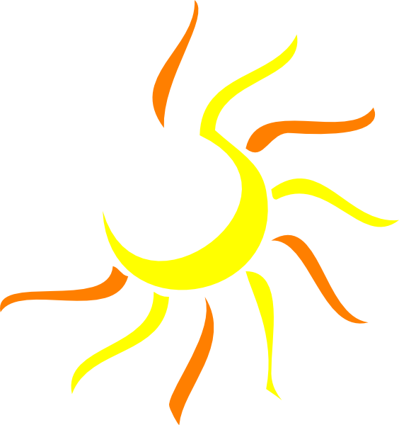 Half Sun Clip Art 