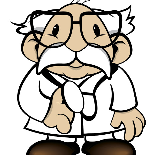 Friendly Scientist Cartoon Character - Educational & Medical Illustration
