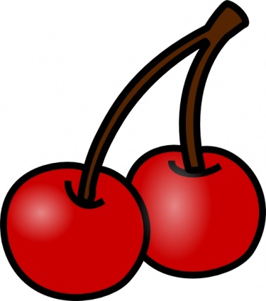 Fresh Red Cherries Illustration - Vibrant Fruit Clipart