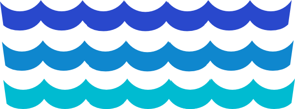 Ocean Wave Icon - Blue & Teal Water Graphic for Web and Design