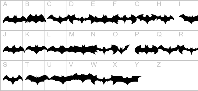 Download &amp, Install Free Batman Logo Evolution Tfb Font Batman 