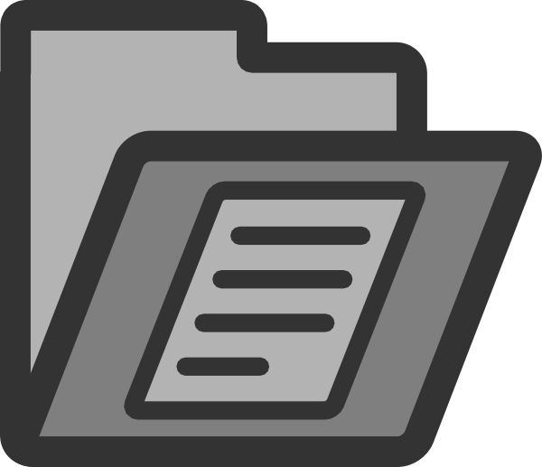 Documents Folder Icon Clip Art 