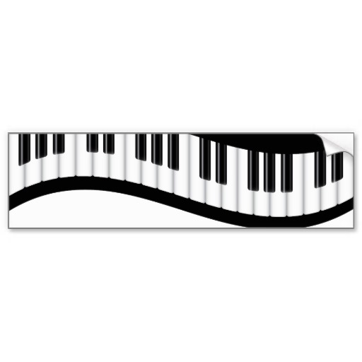 wavy piano keyboard clipart