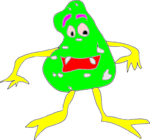 Fun Green Ghost Cartoon Character - Free Clipart for Kids & Designers