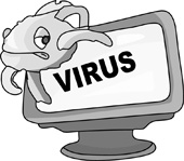 Computer Virus Illustration - Security Threat Visual