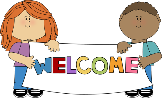 Welcome Banner with Diverse Kids - Friendly Classroom Clipart