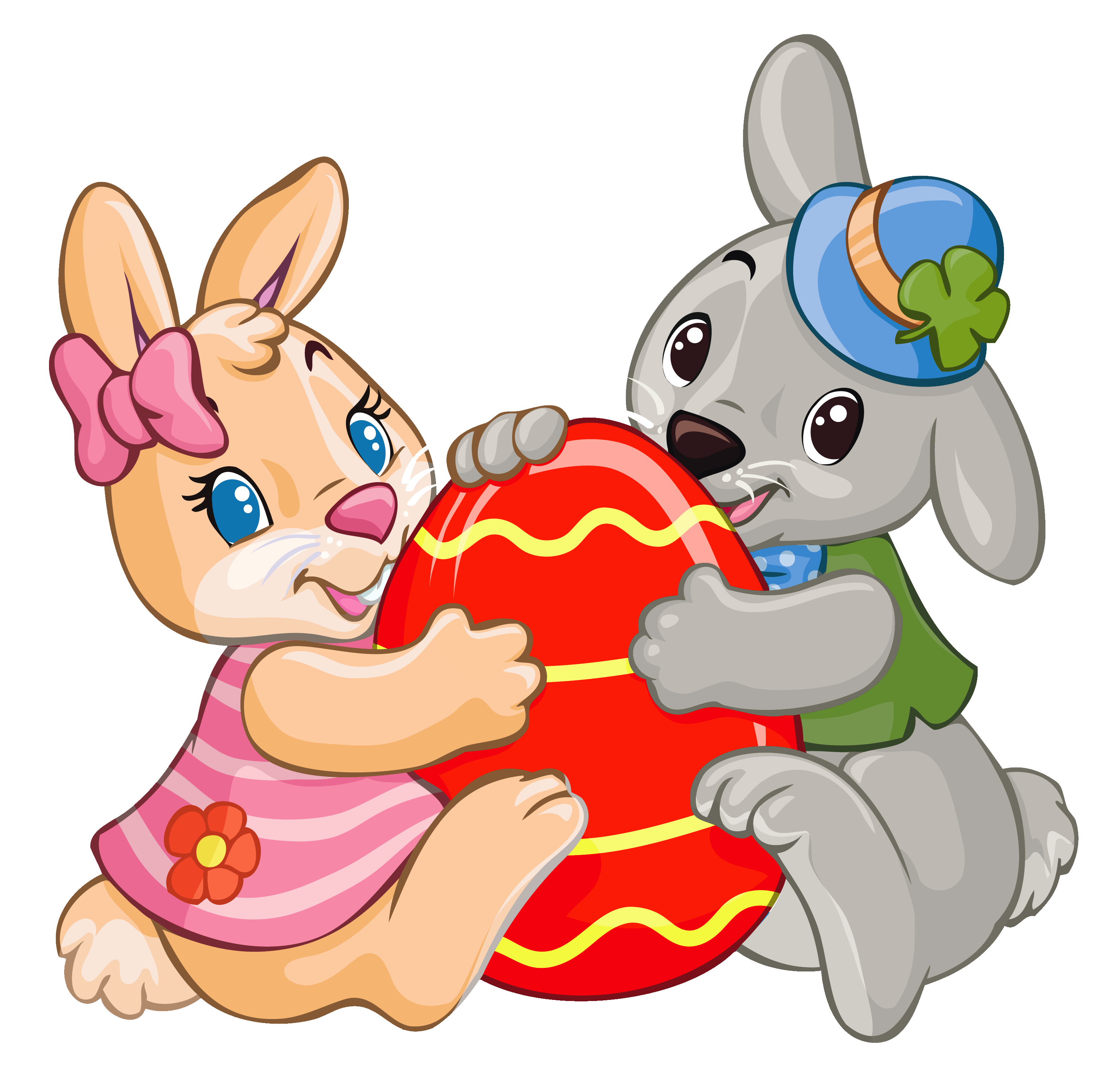 Easter Bunny Egg Clip Art 