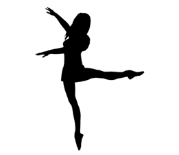 modern dancer silhouette