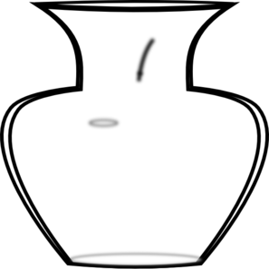 Vase Clipart Black And White 