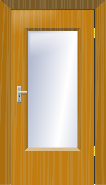 Modern Wooden Interior Door with Frosted Glass Panel - Design & Installation Guide