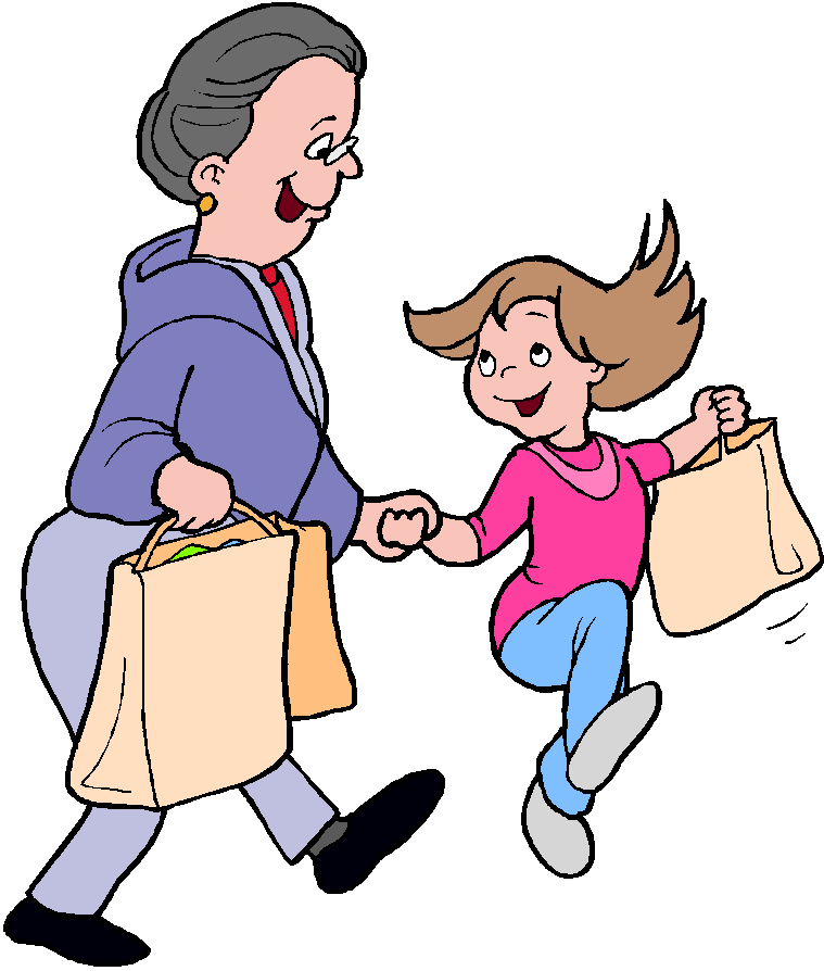 Grandmother and Granddaughter Bonding Over a Shopping Trip