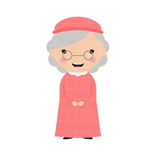 Friendly Senior Woman Illustration - Free Vector Graphic