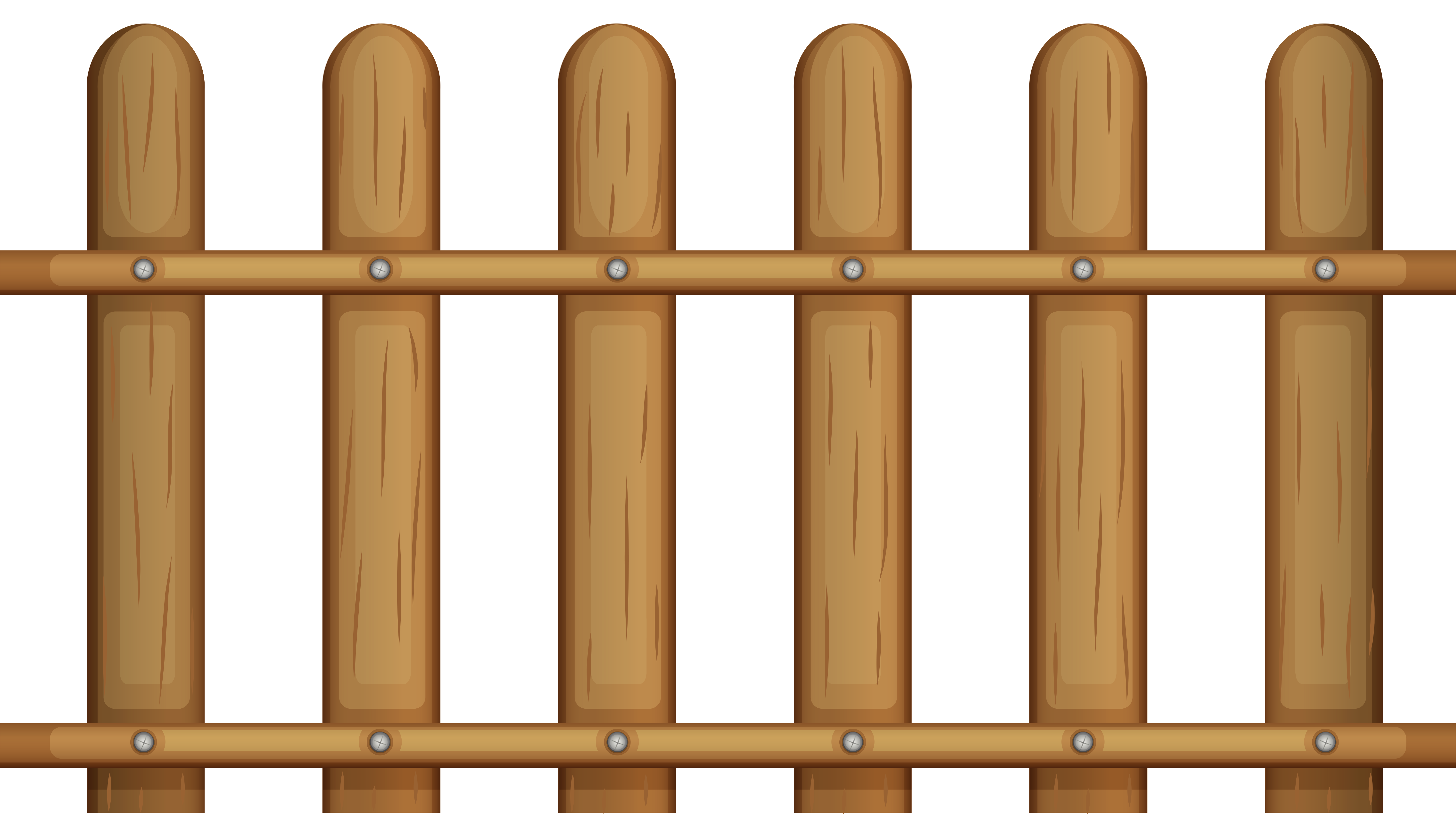 Transparent Wooden Fence PNG Clipart 
