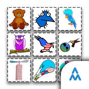 Educational Cartoon Icons Grid for Kids’ Learning Apps & Websites