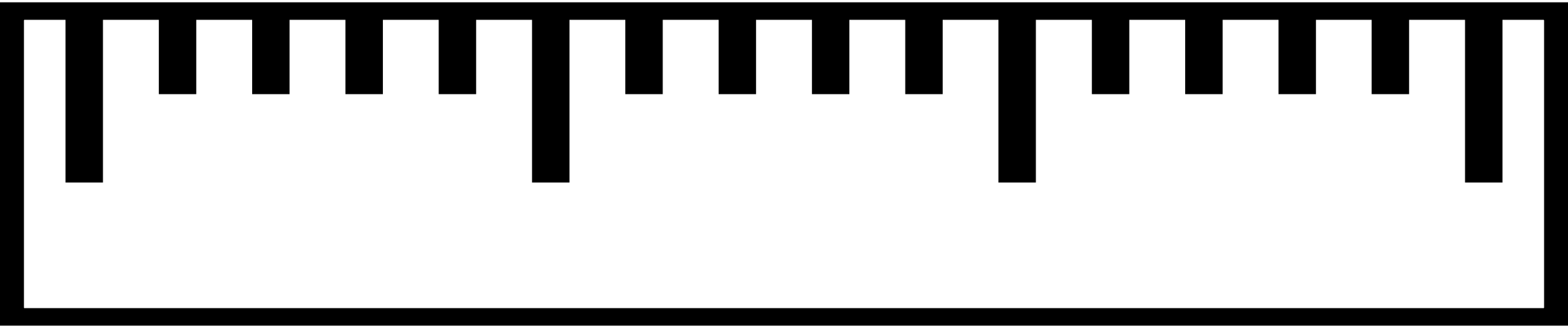 Ruler Black And White Clipart 