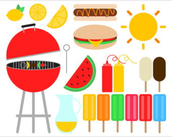 Summer BBQ Icons Collection - Grill, Food & Refreshments Illustration