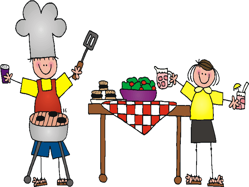 Bbq church picnic clip art clipart image