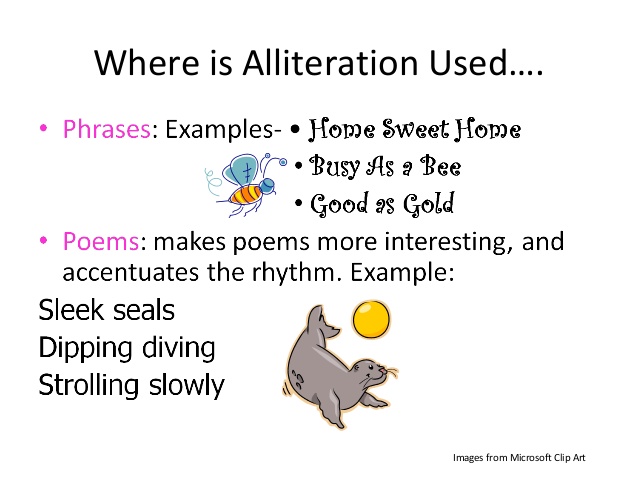 Alliteration Clipart - Fun and Educational Images to Teach Alliteration