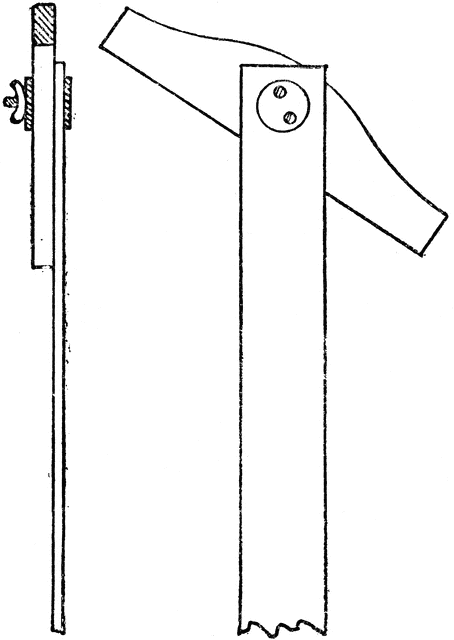 Taper Head Adjustable T Square Side and Front View 