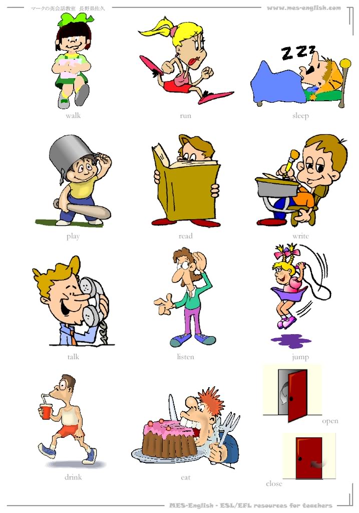 action verb clipart