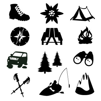 hiking clipart vector - Clip Art Library