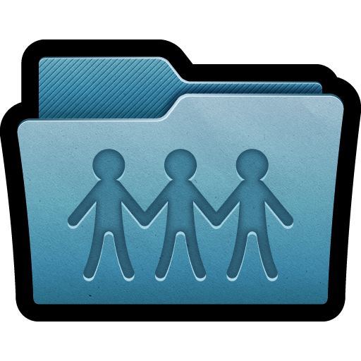 Blue Mac Folder SharePoint Icon, PNG ClipArt Image 