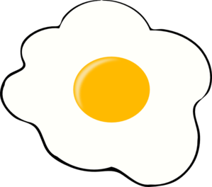 Fried Egg Illustration - Simple & Clean Vector Graphic